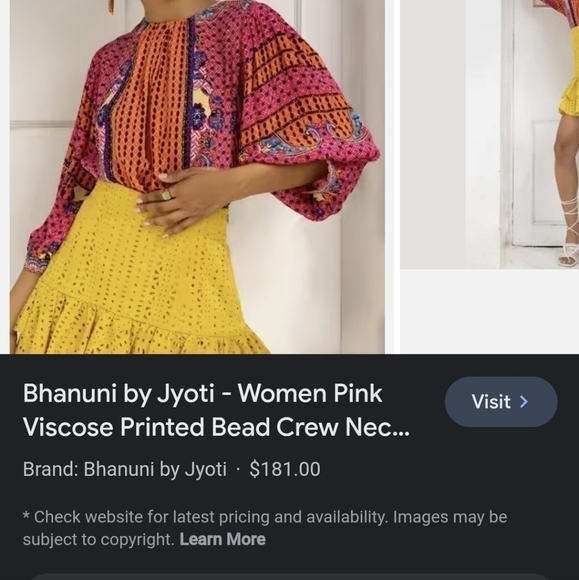 Bhanuni By Jyoti For Anthropologie Emilia Beaded Top - Picture 4 of 7